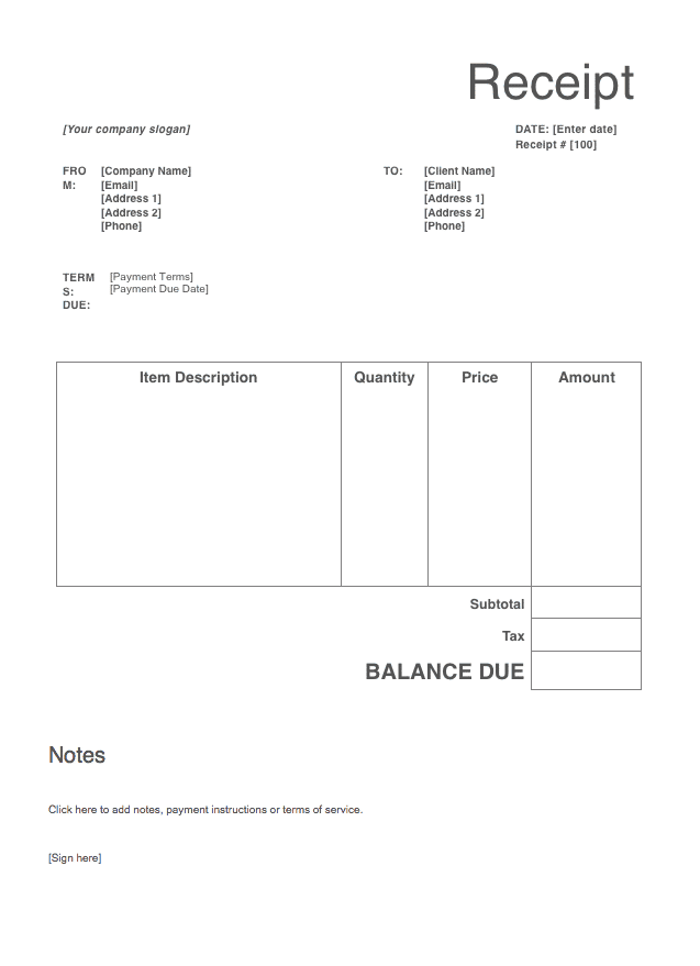 Airbnb Invoice Template Master of Documents