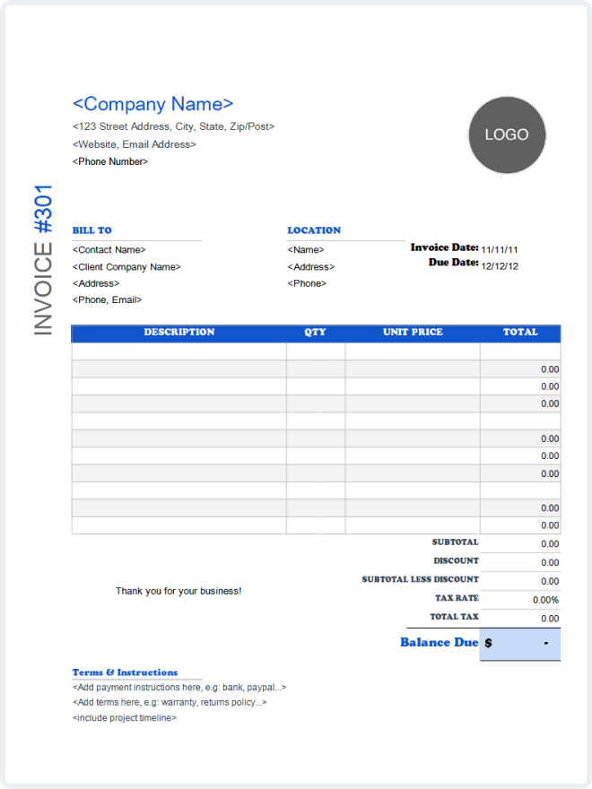 Free DJ Invoice Templates